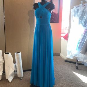 Sherri Hill size 4 blue prom dress